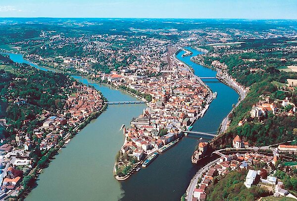 Dreiflüssestadt Passau in Bayern